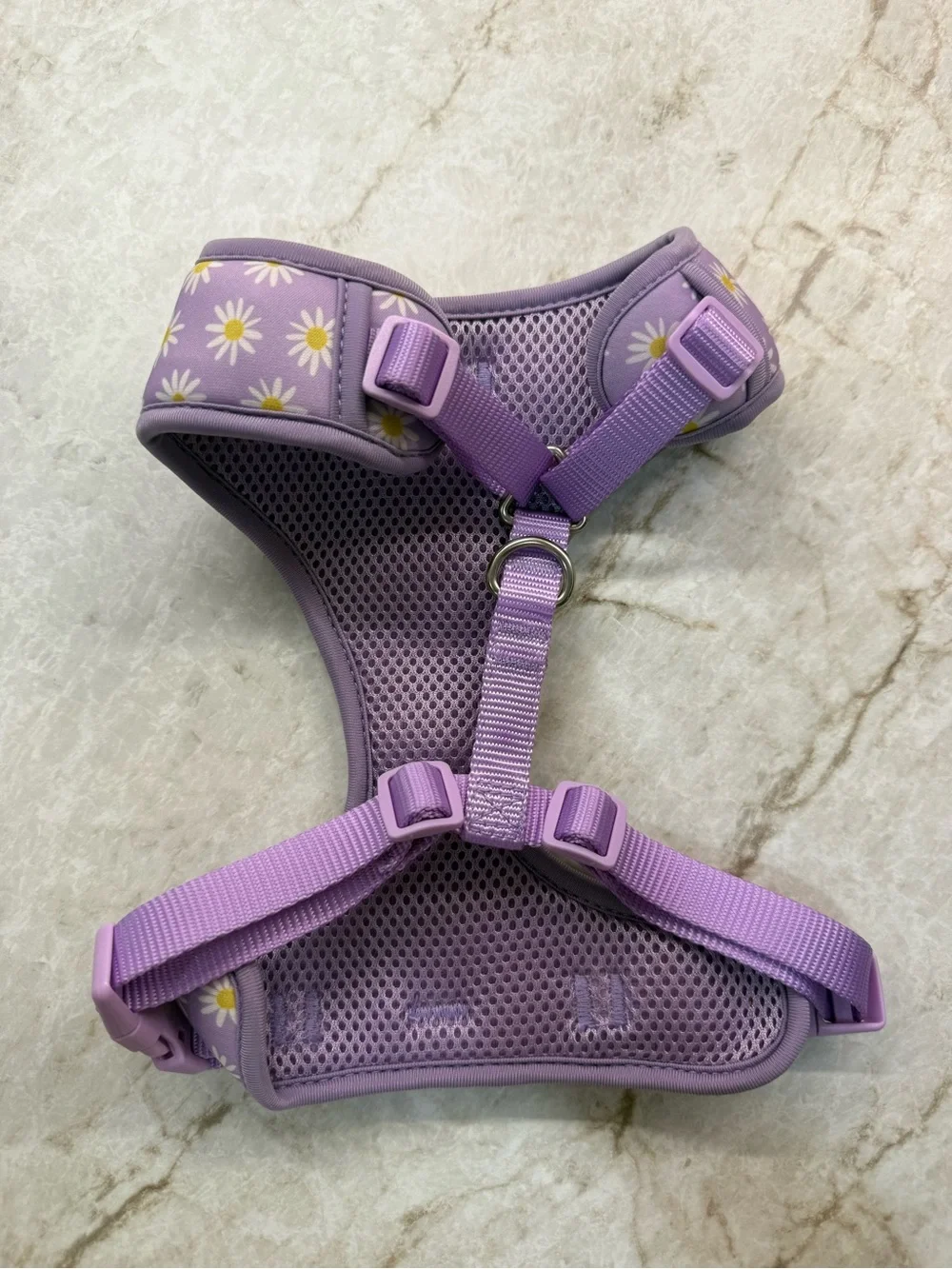 Top Paw Lavender Daisy Dog Harness